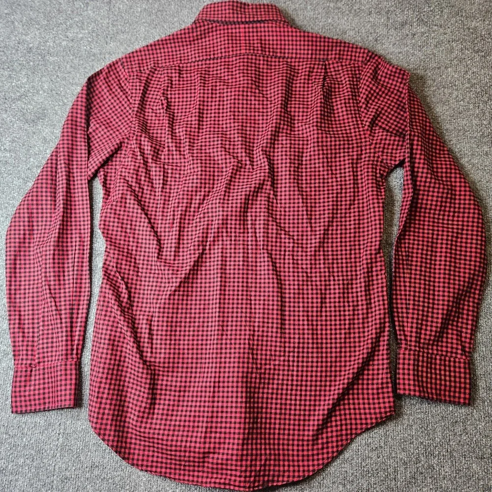 Polo Ralph Lauren‎ Men's Longsleeve Button Up Shirt Size Small Red Black Check